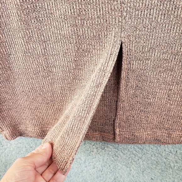 Walter Baker Tenley cut out twist front Knit Sweater Dress Blush & Grey Sz L - Picture 13 of 13